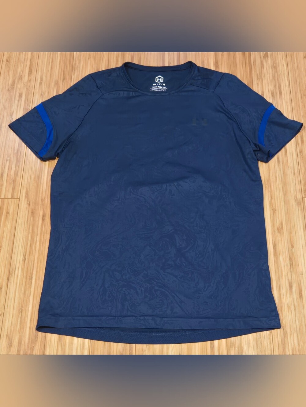 Under Armour Navy Athletic Tee with Blue Accents